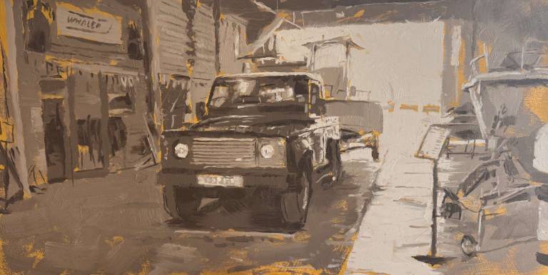 Greg Ramsden RSMA - Boatyard on Island Street