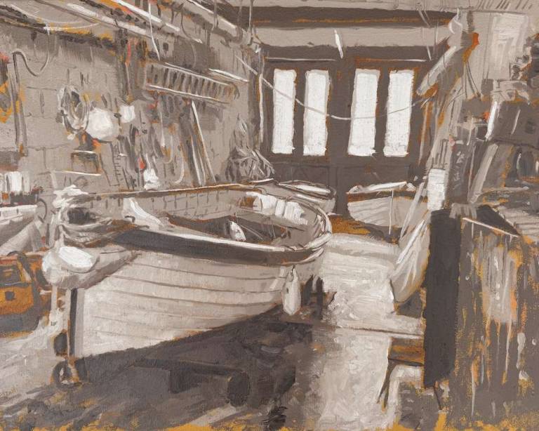 Salcombe Boatyard - Greg Ramsden RSMA