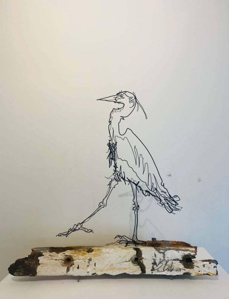 Ben Baker - Heron on Plinth