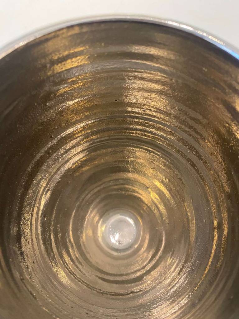 Textured Moon Jar with Platinum Lustre - Alex McCarthy