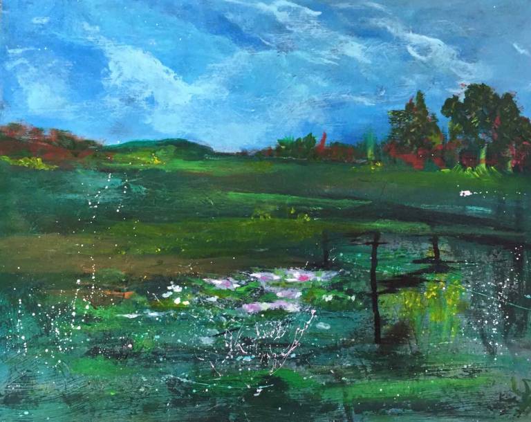 Water Lilies at Taynish Card - Sue  Hillman