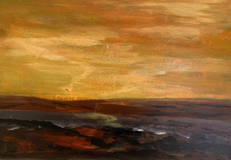 Sunset over Loch Sween Card - Sue  Hillman