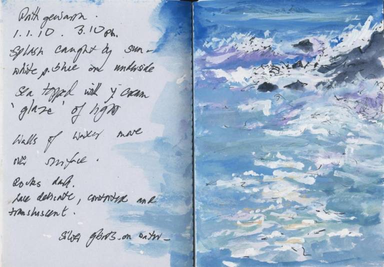 Seascape sketch book. Porthgewarra . - Sally Bassett