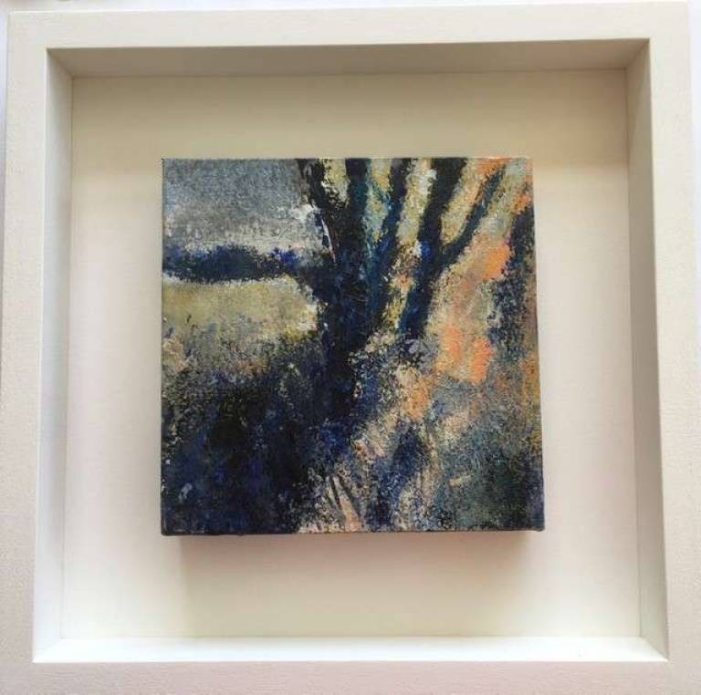 Blue Shadows, Frost Fronds, Evening Light. - Sally Bassett