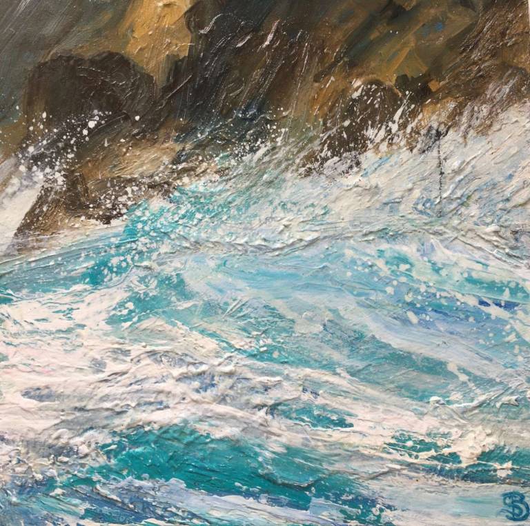 Storm Waves Crashing After the Gale. - Sally Bassett
