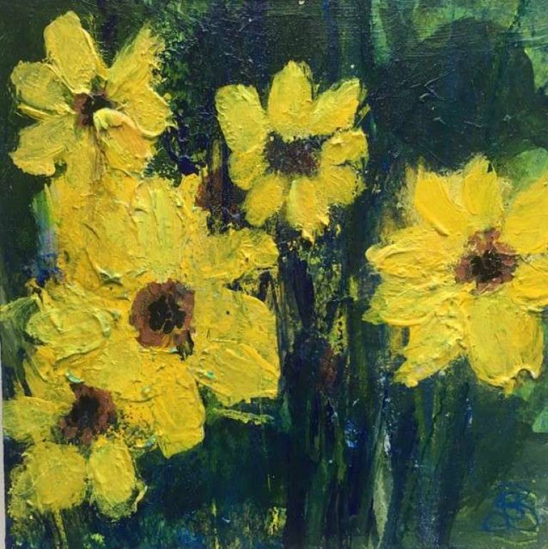 A Field of Sunflowers - Sally Bassett