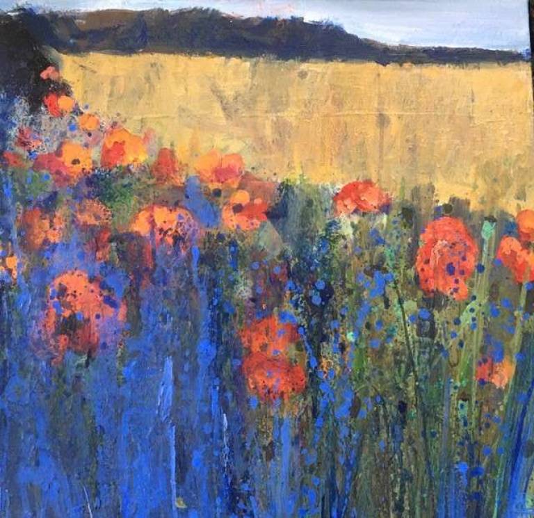 Bright Poppies, Field Edge - Sally Bassett