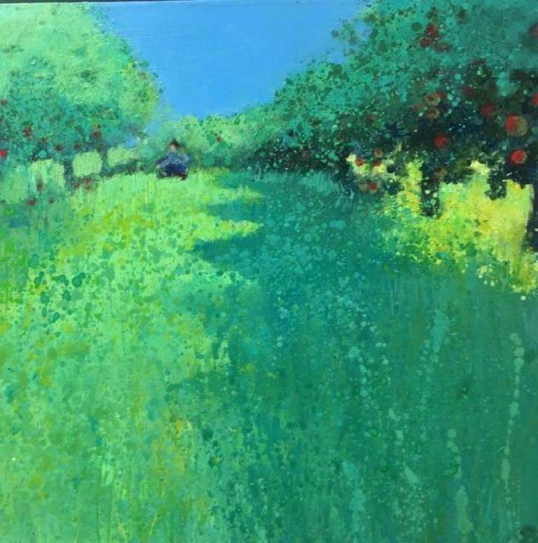 Picking Apples in the Orchard. - Sally Bassett