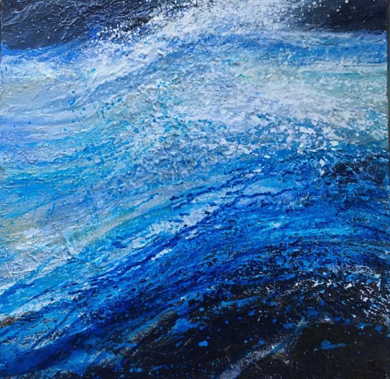 Dark Rocks Foam and Froth - Sally Bassett