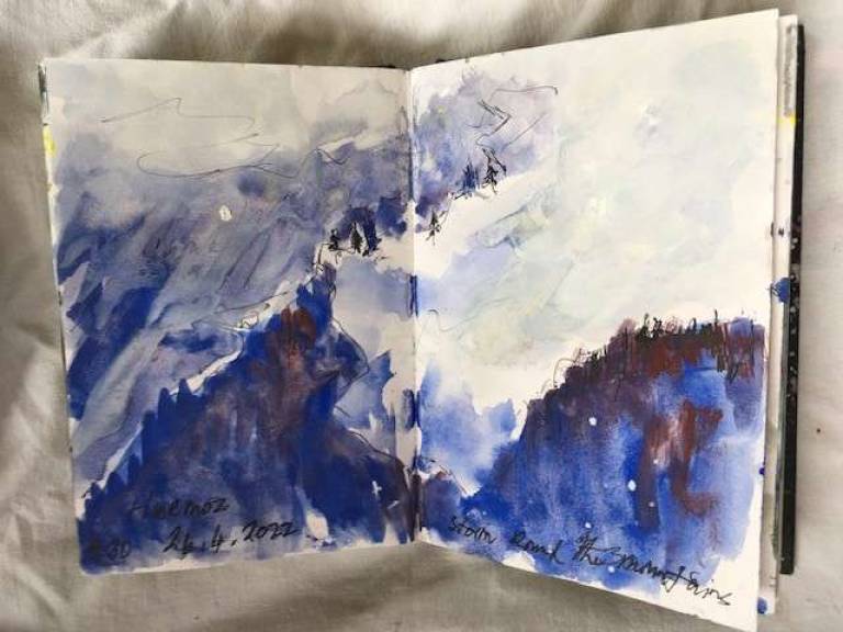 Galerie Alpine Moutain sketch book - Sally Bassett