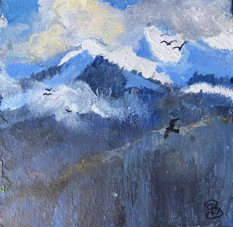 Riding the Thermals, Mountain High. - Sally Bassett
