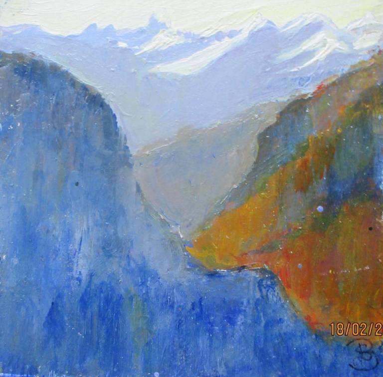 The Glacier Across the Valley - Sally Bassett