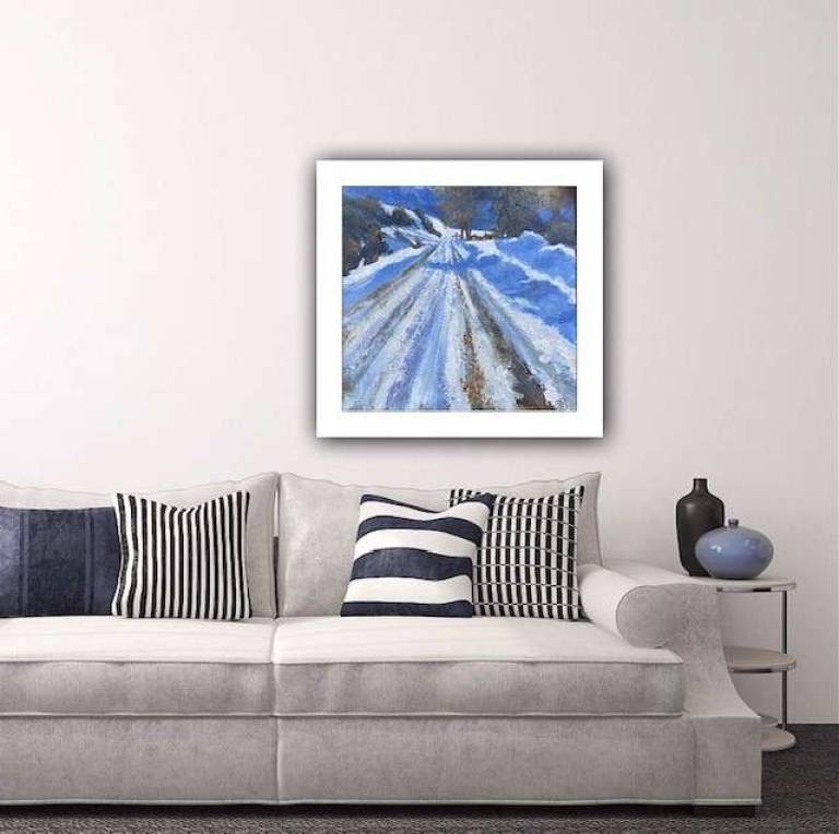 Out for a Walk in the Snow and the Ice,. Room setting 1 - Sally Bassett