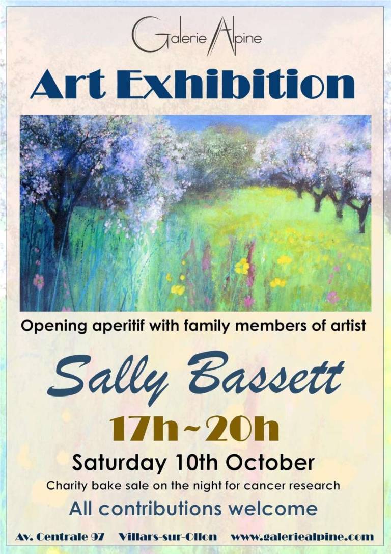 Galerie Alpine Art Exhibition. Poster. - Sally Bassett