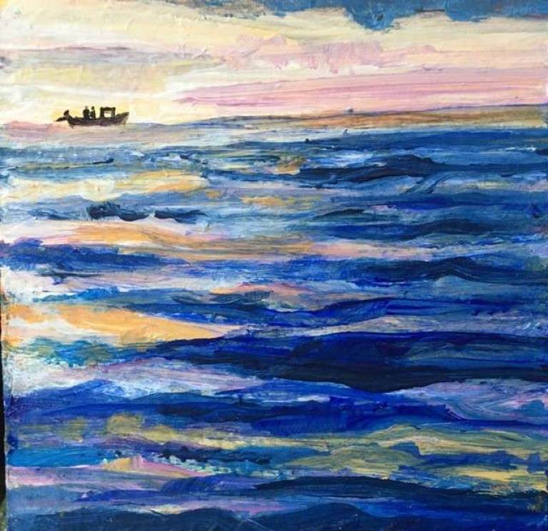 Pink Dawn Fishing - Sally Bassett