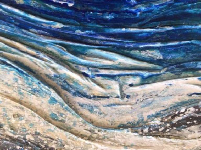 Crashing, Splashing Waves, Dark Rocks - Sally Bassett