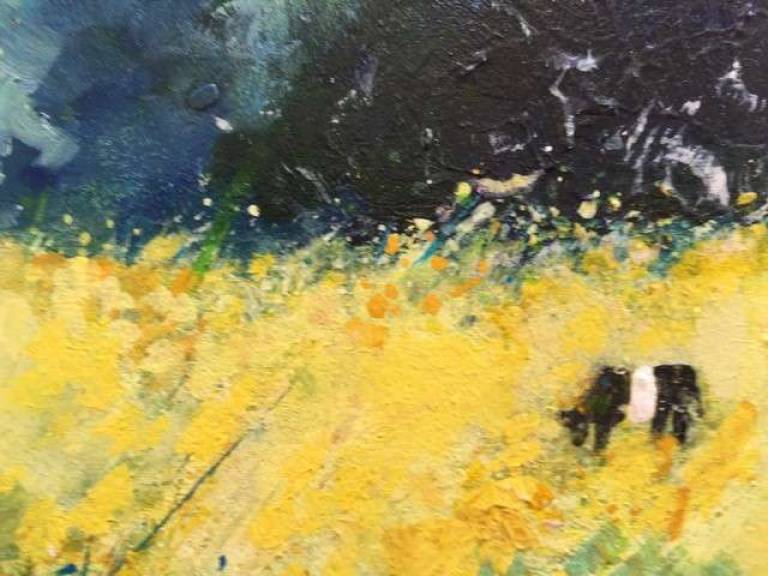 Yellow Meadow, Cows Grazing - Sally Bassett