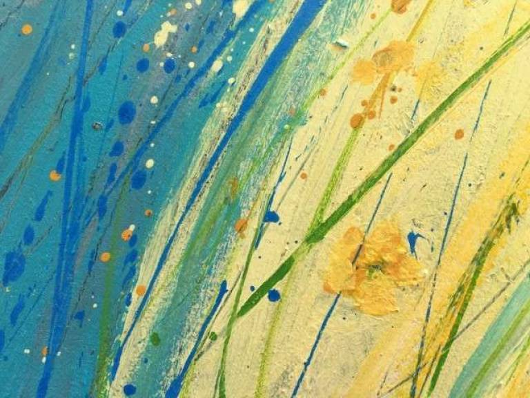 Yellow Meadow, Cows Grazing - Sally Bassett