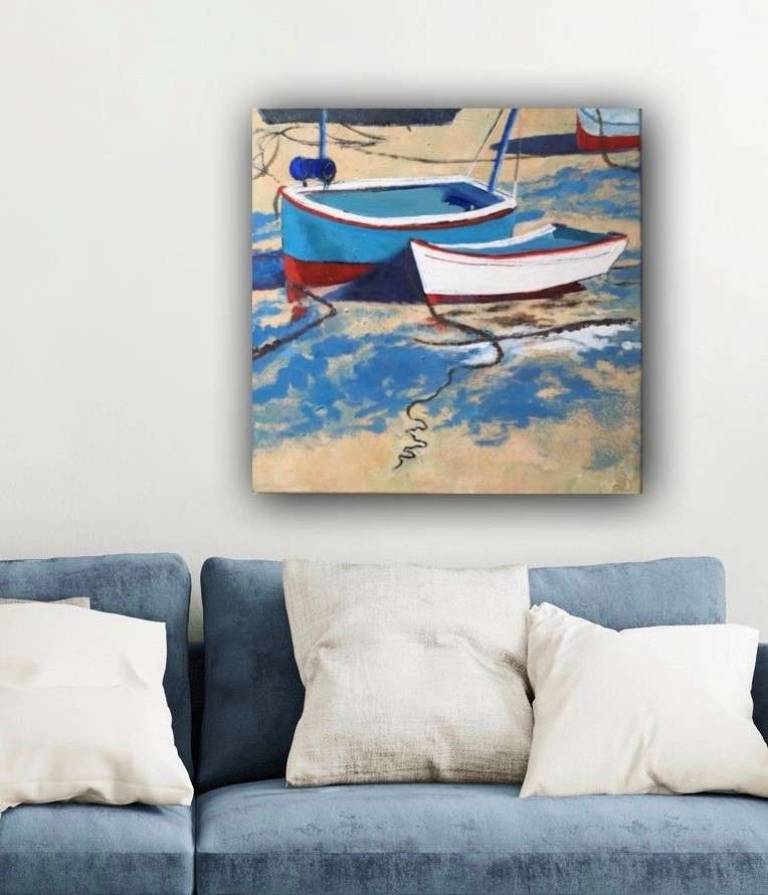Blue Boat, White Boat - Sally Bassett
