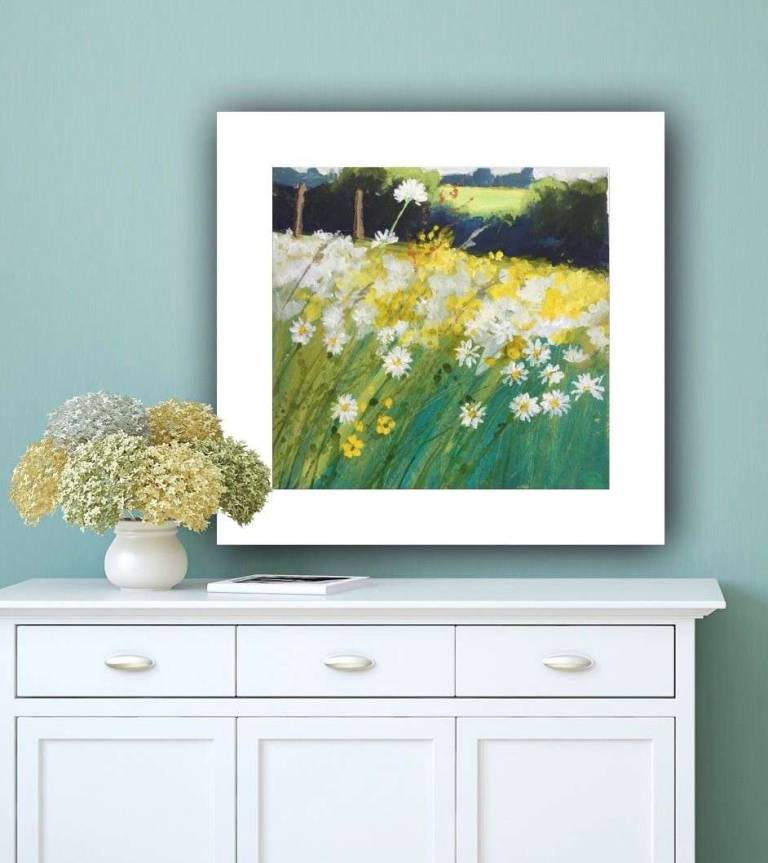 Bright Sun in a Meadow of Daisies - Sally Bassett