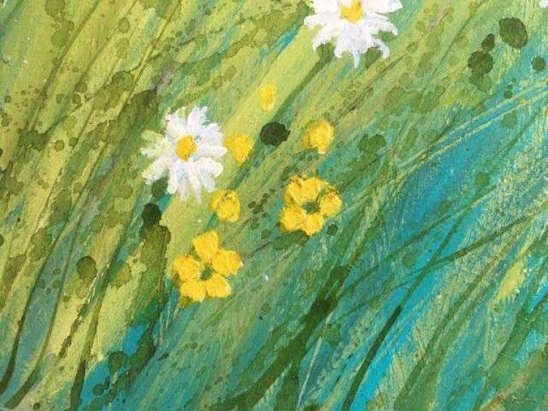 Bright Sun in a Meadow of Daisies - Sally Bassett