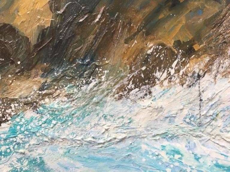 Storm Waves Crashing After the Gale. - Sally Bassett