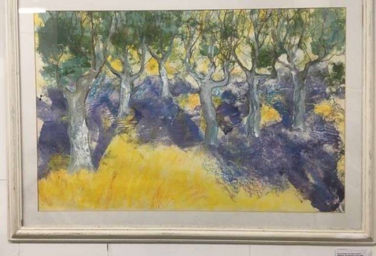 Sun and Shade in the Olive Grove - Sally Bassett
