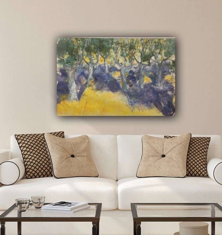 Sun and Shade in the Olive Grove - Sally Bassett