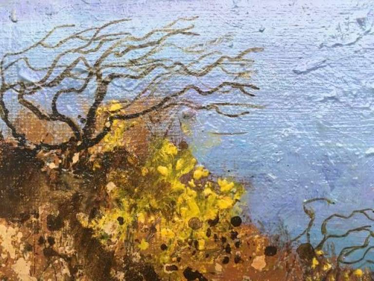Bright Gorse and Windswept Bushes in the Sun - Sally Bassett