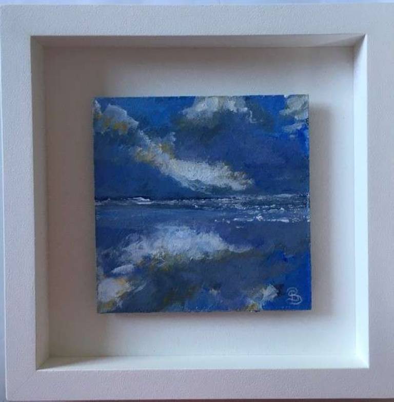Grey Storm Reflections, Wet Sand - Sally Bassett