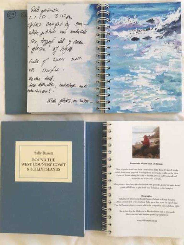 Round the West Country Coast and Scilly Islands. Sketch book - Sally Bassett