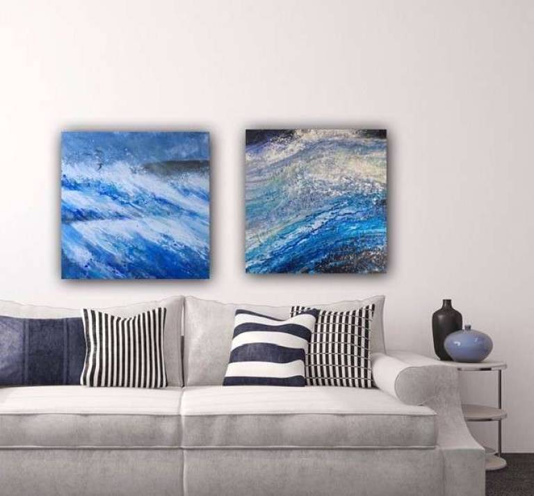 Storm Waves Crowding In - Sally Bassett