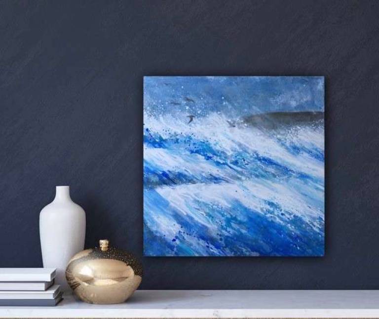 Storm Waves Crowding In - Sally Bassett