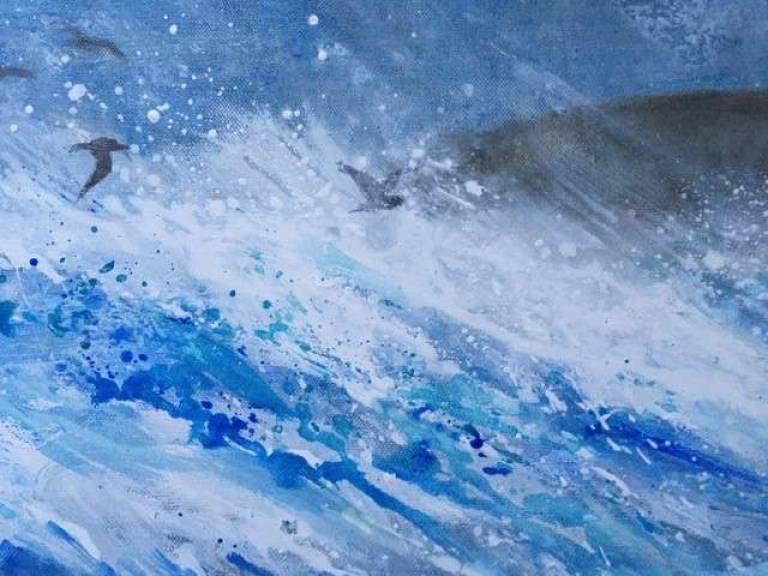 Storm Waves Crowding In - Sally Bassett