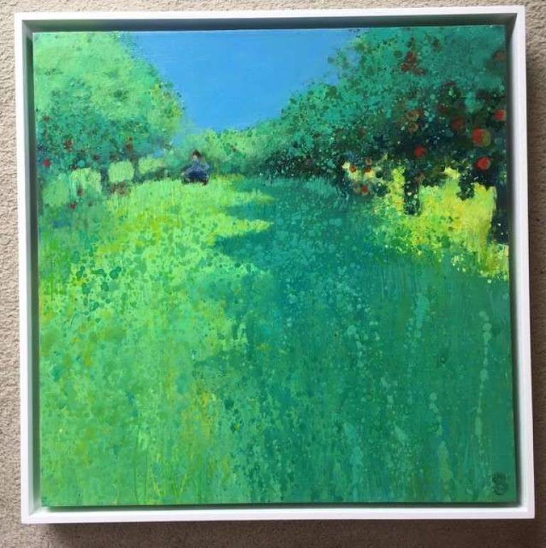 Picking Apples in the Orchard. - Sally Bassett