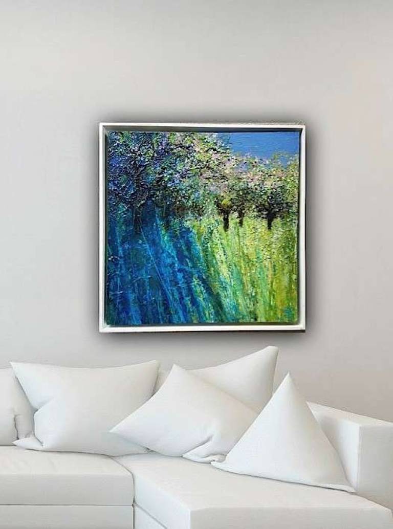 Bright Pink Blossom, Wild Orchard, Bird Song - Sally Bassett
