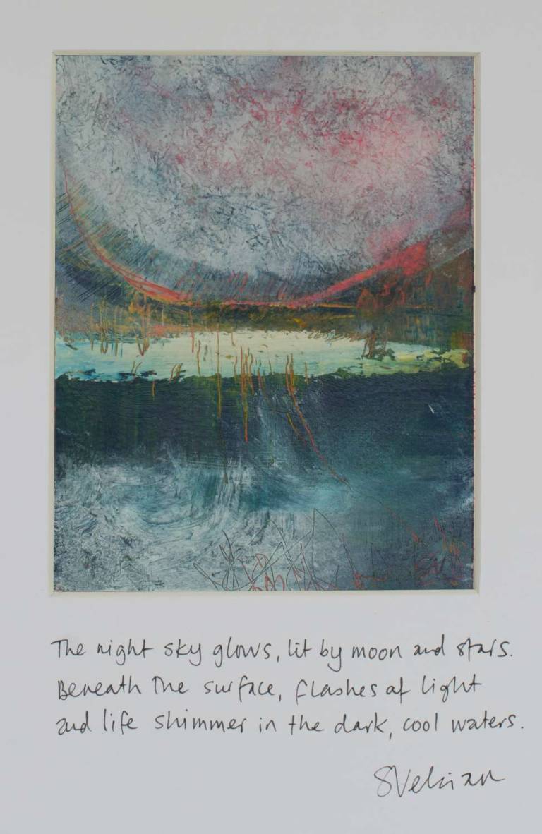 The night sky glows, lit by moon and stars - Sophie Velzian