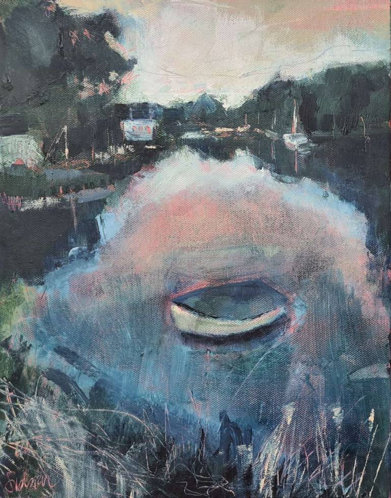 Evening mooring, Port Navas (Print) - Sophie Velzian