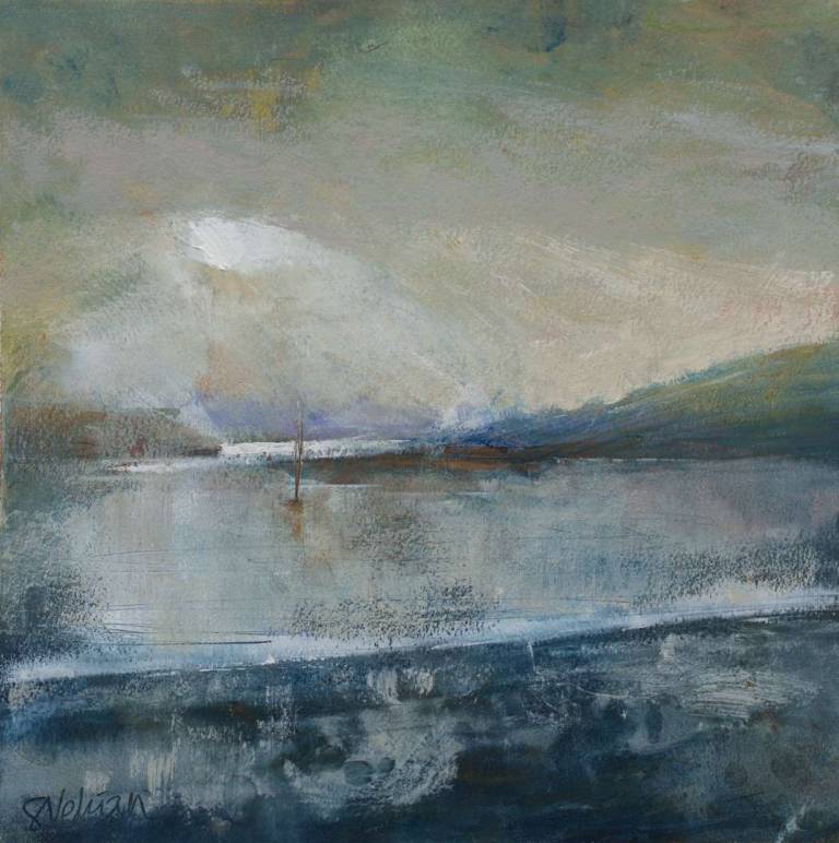 Winter light on Bar Beach, Helford River - Sophie Velzian