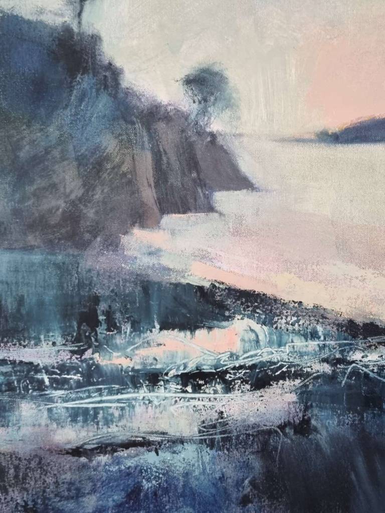 Reflections, early morning low tide, Durgan - Sophie Velzian