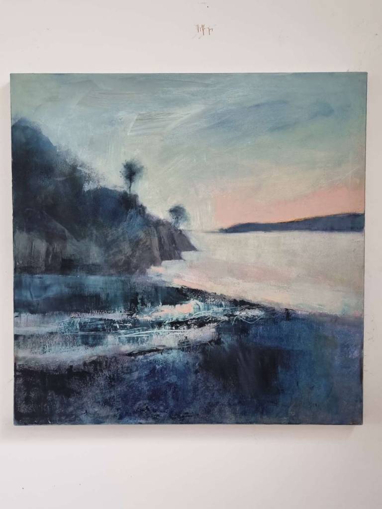 Reflections, early morning low tide, Durgan - Sophie Velzian