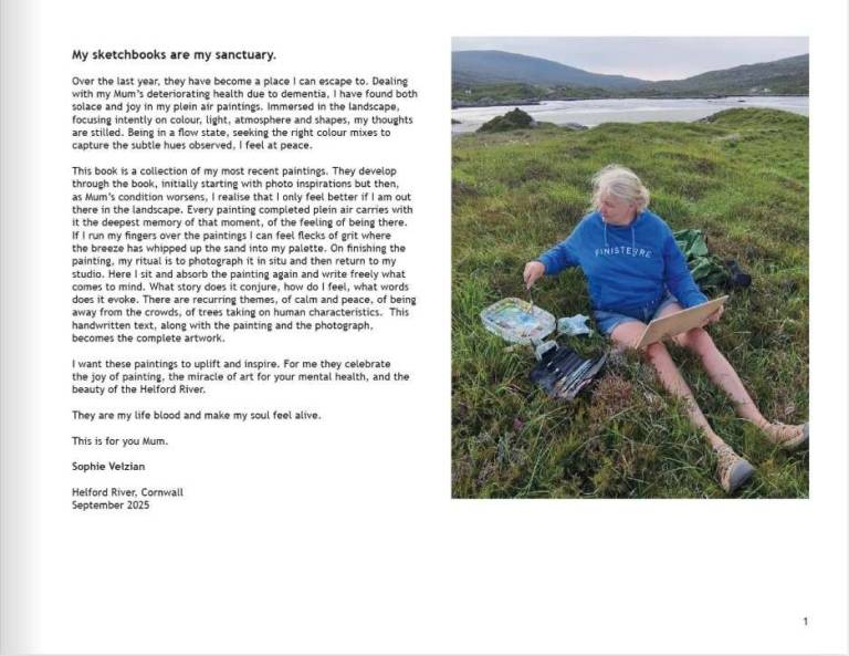 My Helford Sketchbook #1 - Sophie Velzian