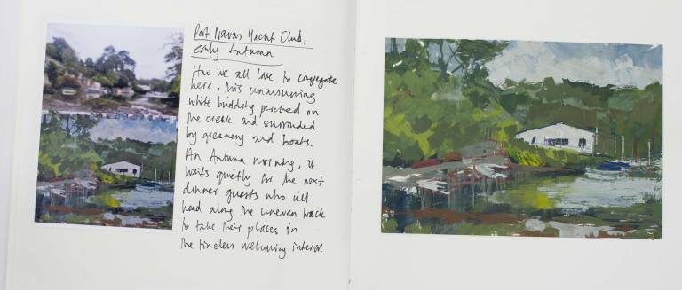 Port Navas Yacht Club, early Autumn - Sophie Velzian