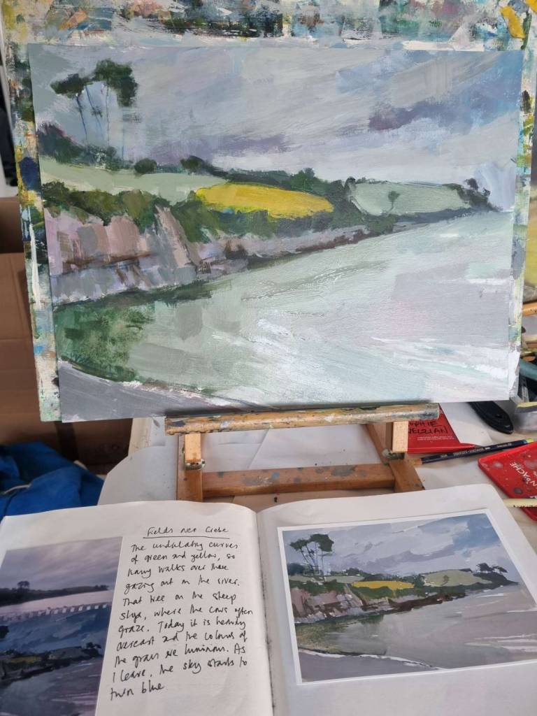 A field of gold above Grebe - Sophie Velzian