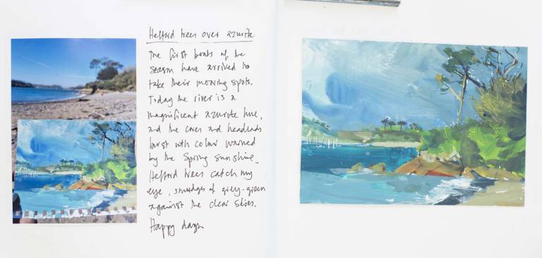 Helford trees over azurite - Sophie Velzian
