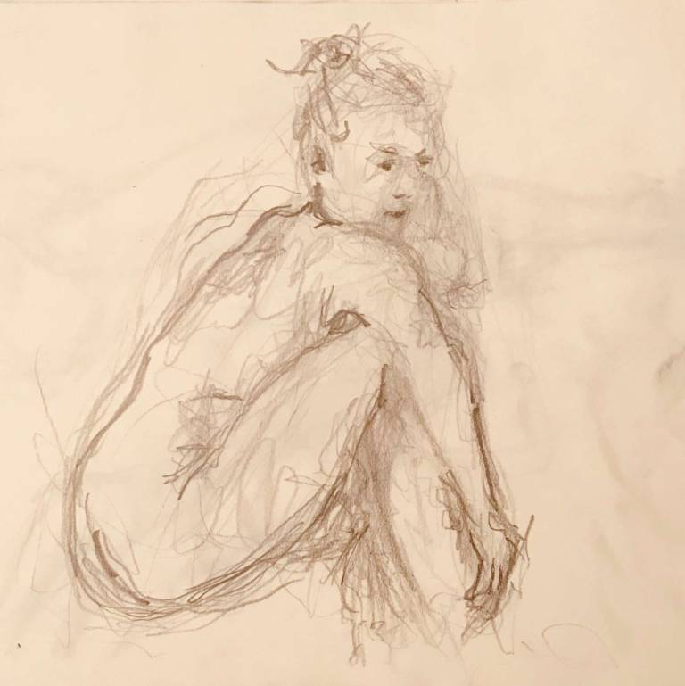 Quick Sketch Sitting Nude - Lázaro