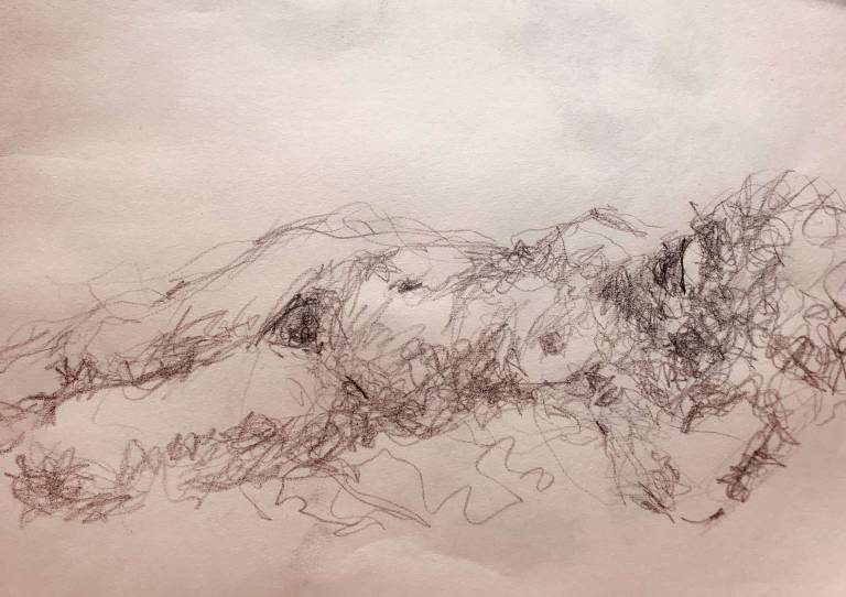 Quick Sketch Reclining Nude - Lázaro