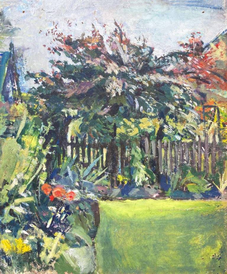 Garden at 3 Percy Road, Denton 1952 - Tom Cross