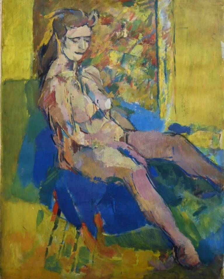Life Painting - Female Nude 1955 - Tom Cross