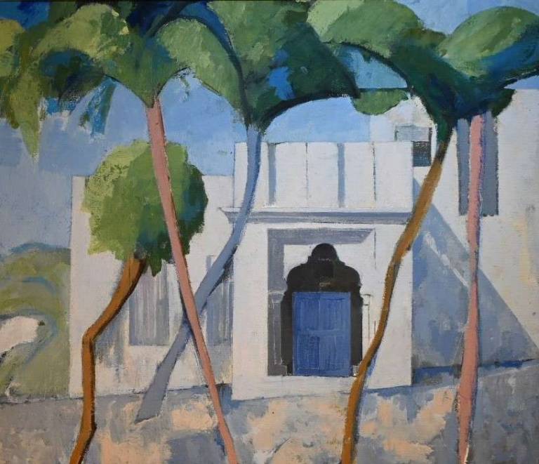 Blue Door with Trees 1997 - Tom Cross